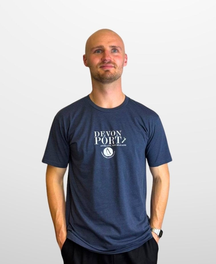 Devo Tees DevonPort Auckland Tee - Navy Marle