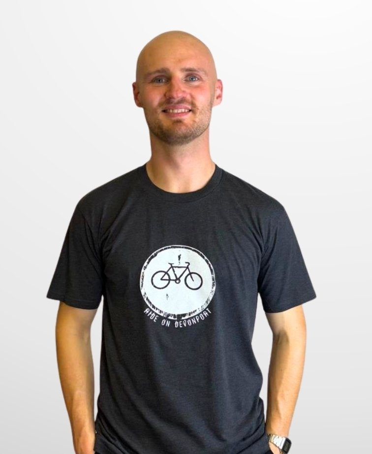 Devo Tees Ride On Devonport Tee - Asphalt Marle