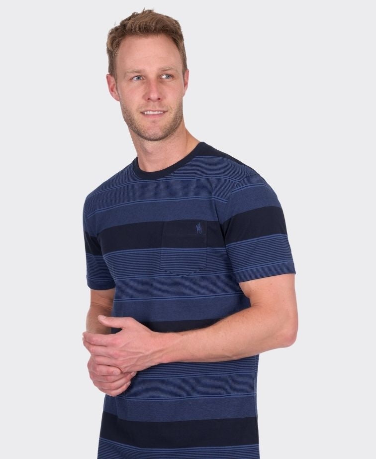 Thomas Cook Tee S/S Edward - Navy/Blue Ocean