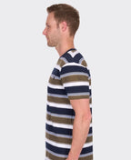 Thomas Cook Tee S/S Keith - Navy/Dark Tan