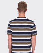 Thomas Cook Tee S/S Keith - Navy/Dark Tan