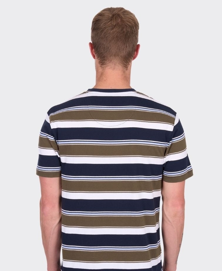 Thomas Cook Tee S/S Keith - Navy/Dark Tan
