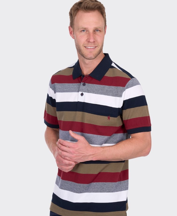 Thomas Cook Polo S/S Sean - Navy/Red