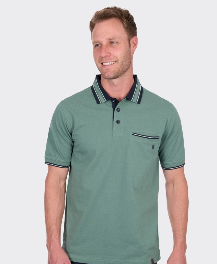Thomas Cook Polo S/S Tailored Ben - Sage