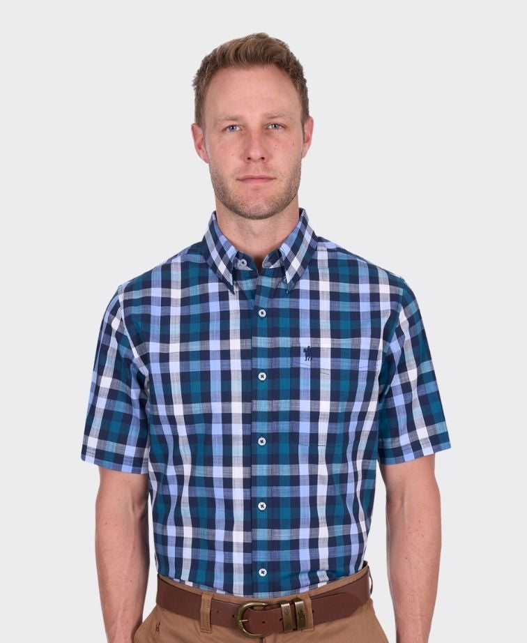 Thomas Cook Shirt S/S John - Navy/Blue
