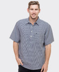 Swanndri Paihia S/S Shirt - Blue/Platinum