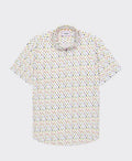 Cambridge Shirt S/S Portsea Feathers - White