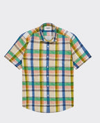 Cambridge Shirt S/S Portsea Bright Check - Teal