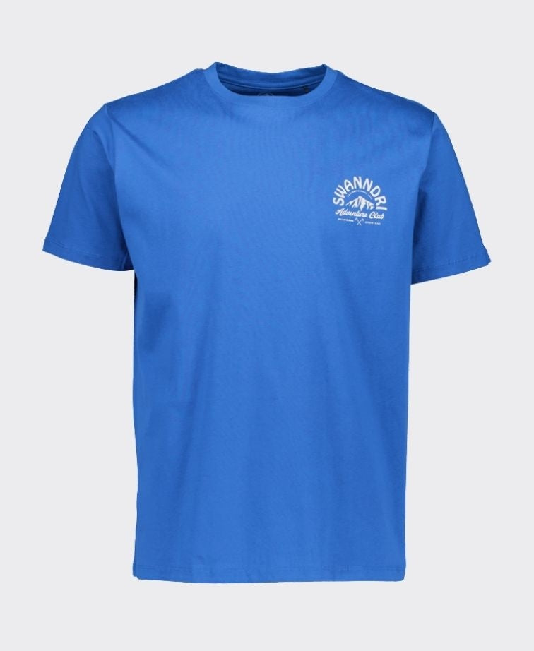 Swanndri T-Shirt Mountain Top Printed - Blue/Platinum