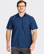 Portobello Rd Shirt S/S Print - Blue