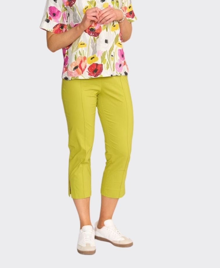 Esplanade Pant 7/8 Cotton/Nylon - Chartreuse