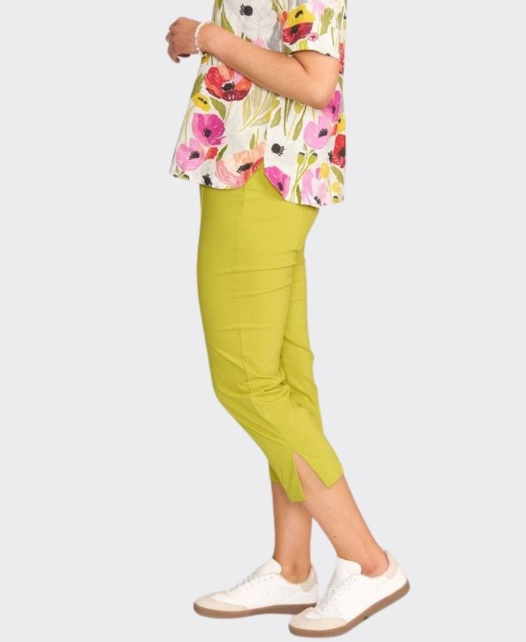 Esplanade Pant 7/8 Cotton/Nylon - Chartreuse