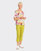 Esplanade Pant 7/8 Cotton/Nylon - Chartreuse