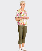 Esplanade Pant 7/8 Cotton/Nylon - Kelp