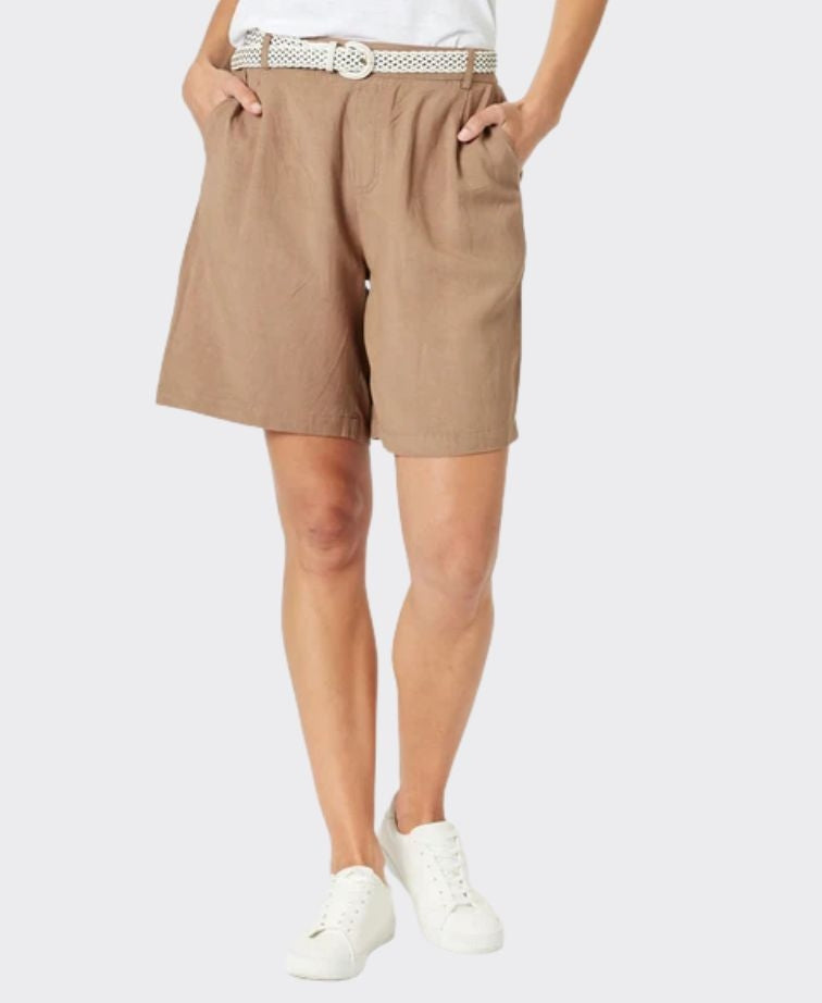Gordon Smith Short Lino Loose Fit - Nutmeg