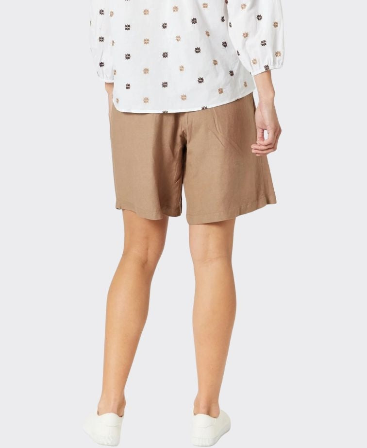 Gordon Smith Short Lino Loose Fit - Nutmeg