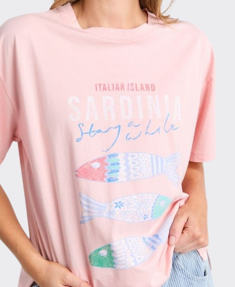 Elm Tee Sardinia - Light Pink