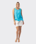 Orientique Cami Linen Essentials - Aqua