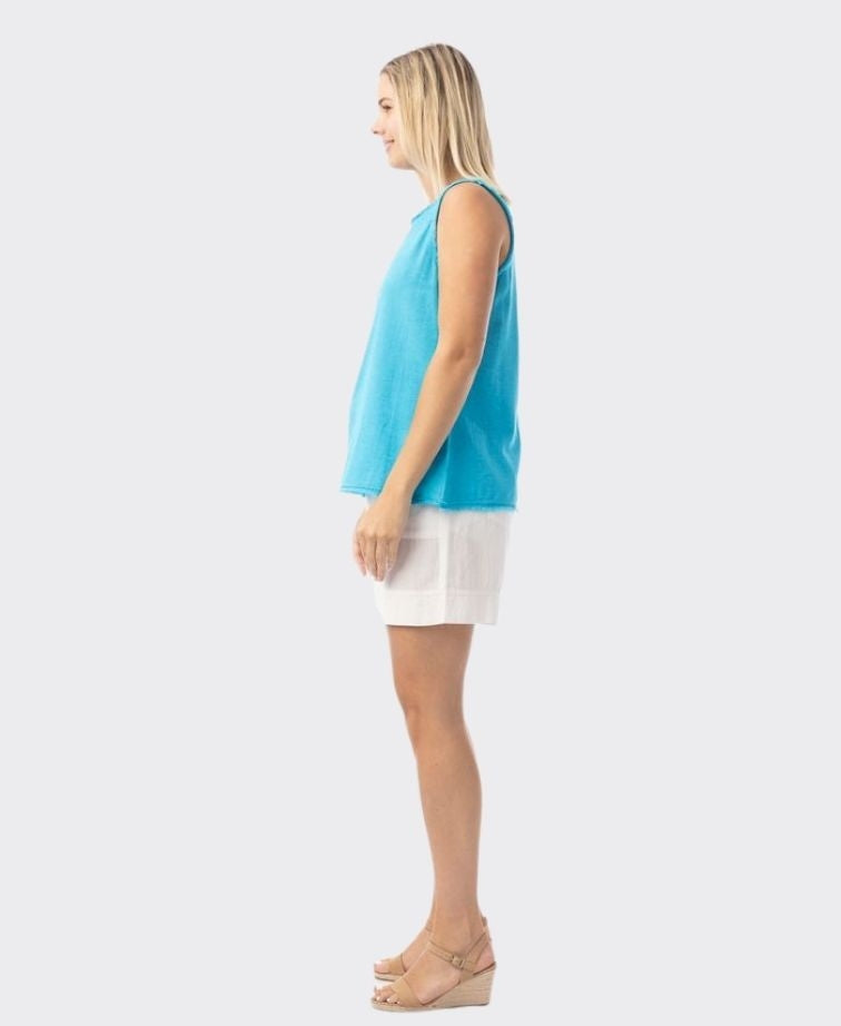 Orientique Cami Linen Essentials - Aqua