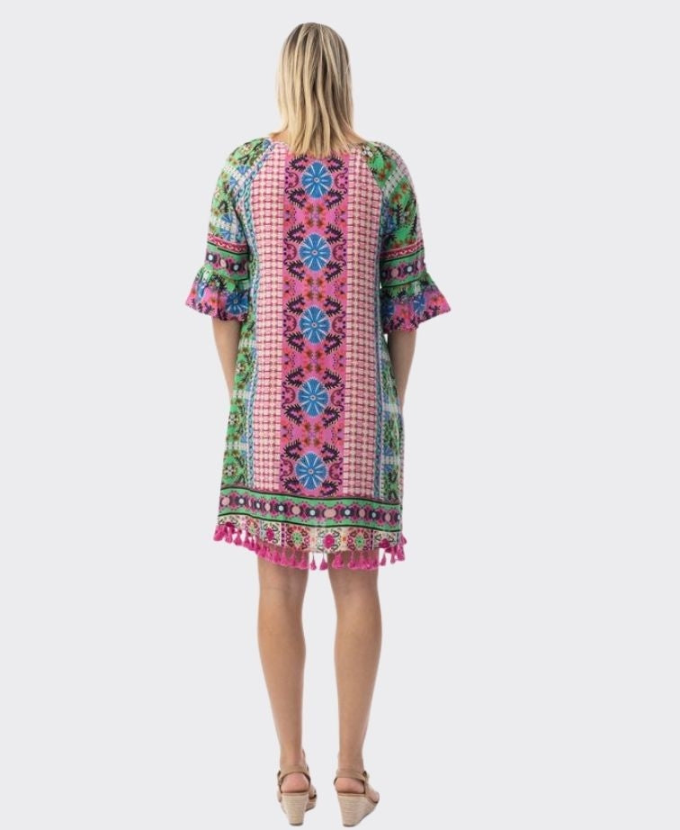 Orientique Dress Tassels Sao Bento - Print