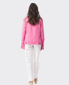Orientique Jacket Linen Essentials - Hot Pink