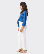 Orientique Knit Essentials Tie Shrug - Blue