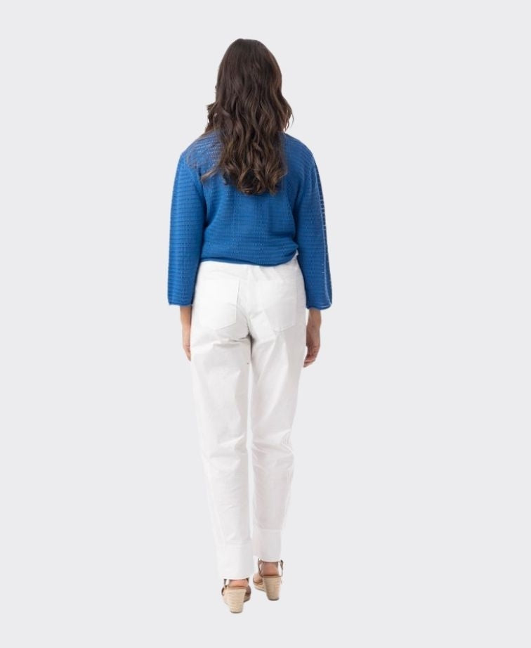 Orientique Knit Essentials Tie Shrug - Blue