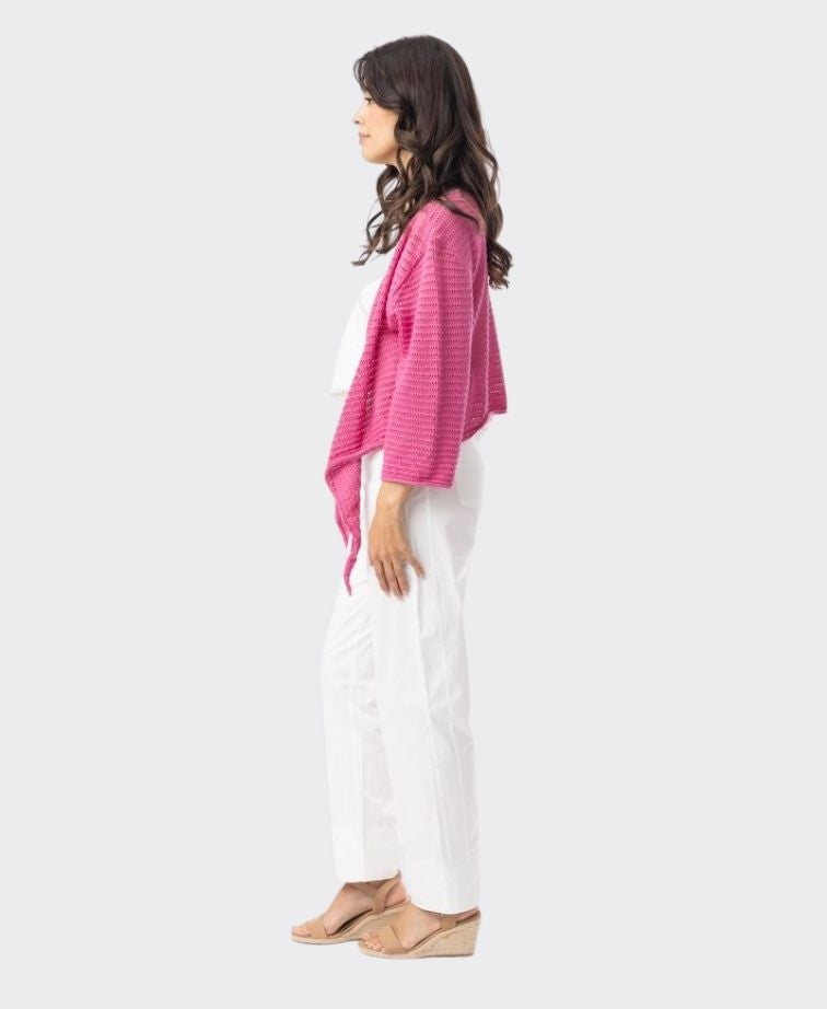 Orientique Knit Essentials Tie Shrug - Pink