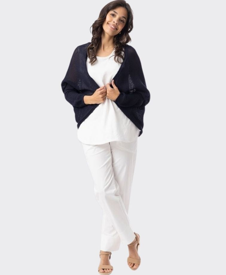 Orientique Knit Essentials Wrap - Navy
