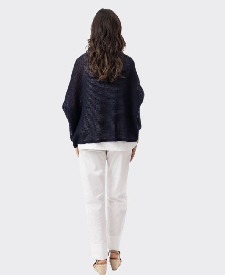 Orientique Knit Essentials Wrap - Navy