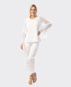 Orientique Knit Essentials Wrap - White