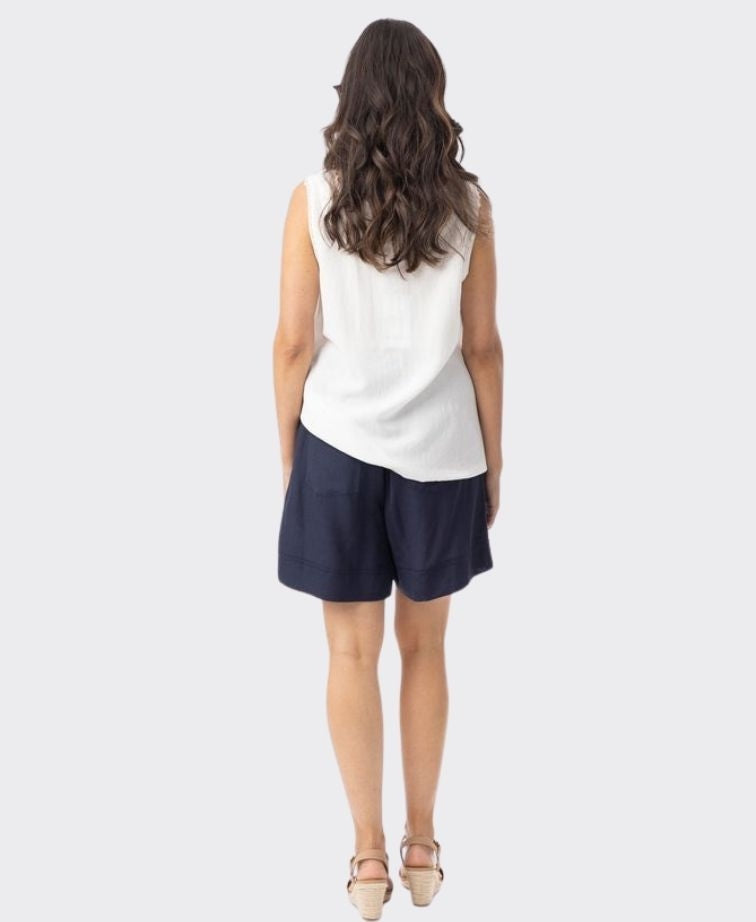 Orientique Shorts Linen Essentials - Navy