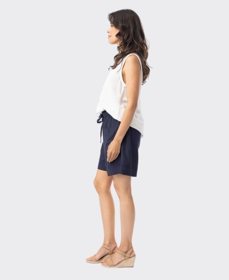 Orientique Shorts Linen Essentials - Navy