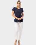 Orientique Tee Crew Knit Essentials - Navy