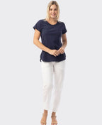 Orientique Tee Crew Knit Essentials - Navy