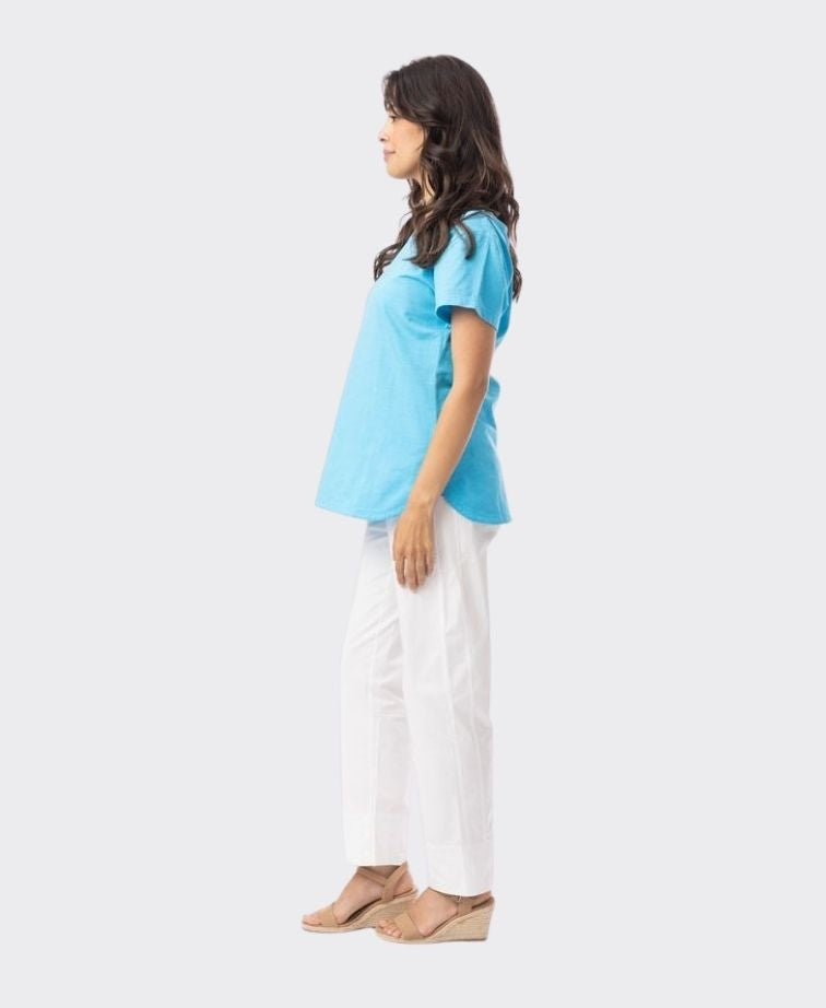 Orientique Tee Crew Knit Essentials - Turquoise