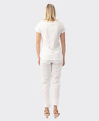 Orientique Tee Vee Knit Essentials - White