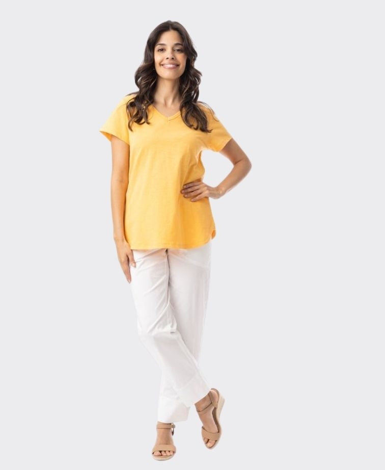 Orientique Tee Vee Knit Essentials - Safron