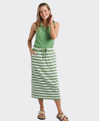 Elm Skirt Sunset Stripe - Green/White