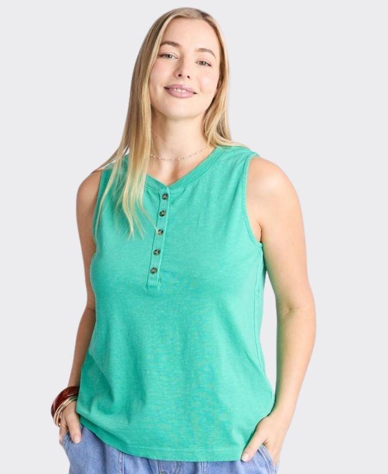 Elm Tank Elysian - Gumdrop Green