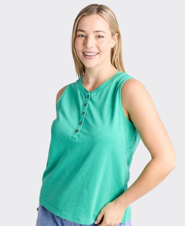 Elm Tank Elysian - Gumdrop Green