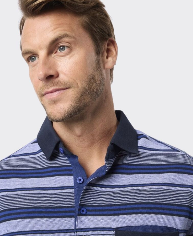 Breakaway Polo S/S Haddon Cotton Pique - Twilight