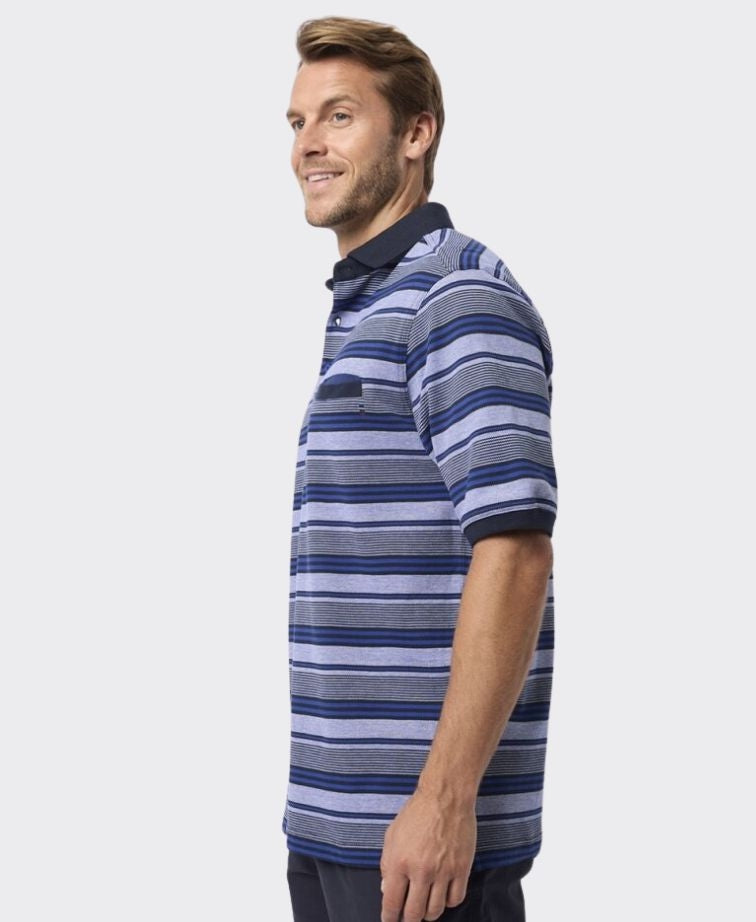 Breakaway Polo S/S Haddon Cotton Pique - Twilight