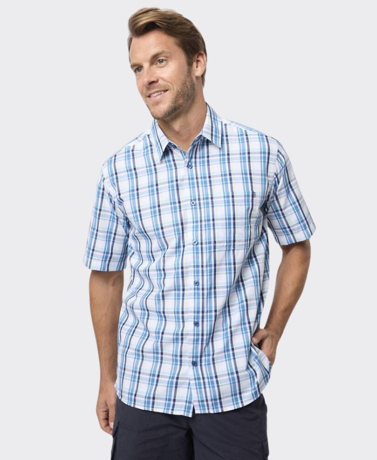 Breakaway Shirt S/S Trev Bamboo Blend - Teal Blue