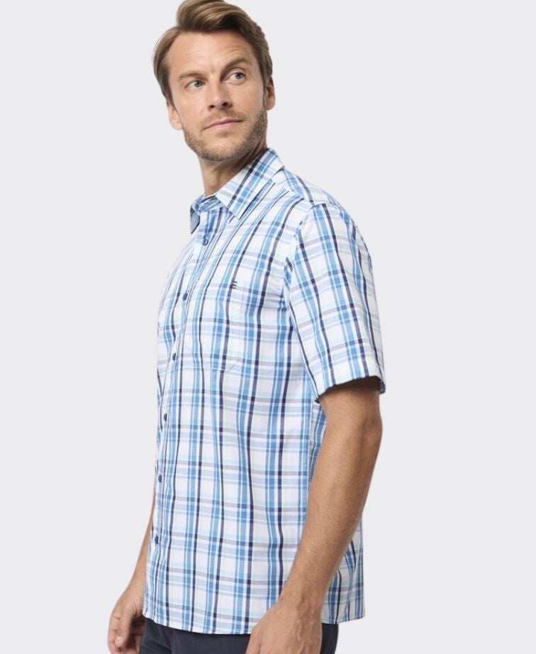 Breakaway Shirt S/S Trev Bamboo Blend - Teal Blue