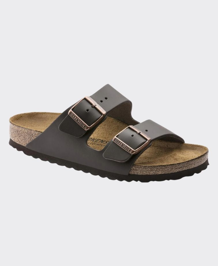 Birkenstock Arizona Smooth Leather Dark Brown Regular - Dark Brown