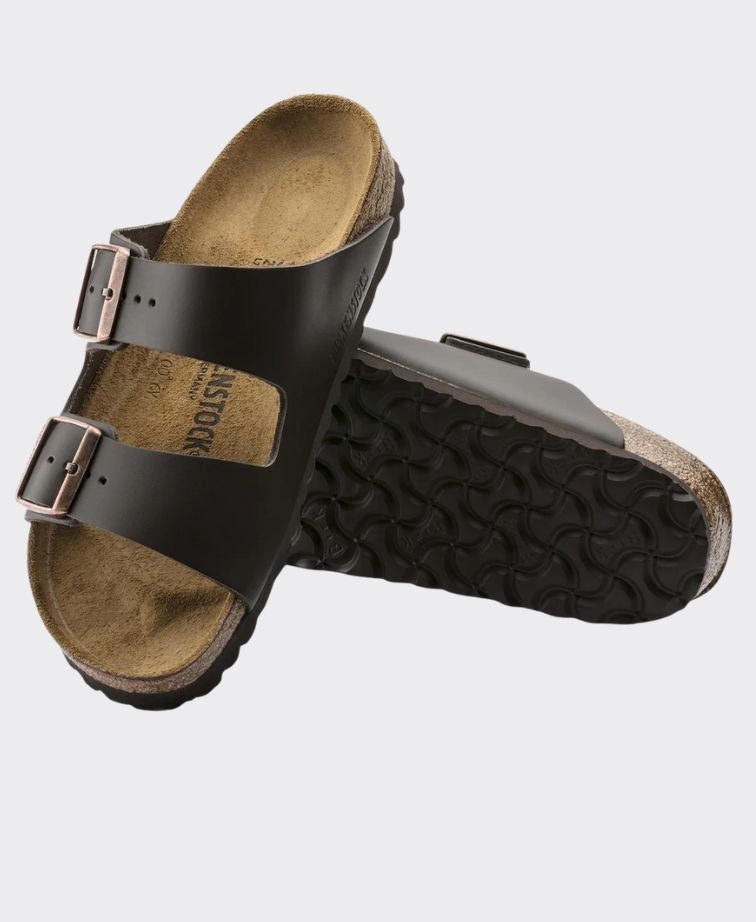 Birkenstock Arizona Smooth Leather Dark Brown Regular - Dark Brown