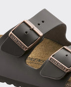 Birkenstock Arizona Smooth Leather Dark Brown Regular - Dark Brown