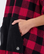 Swanndri Sumner V3 Adult Hooded Towel - Red/Blk Check