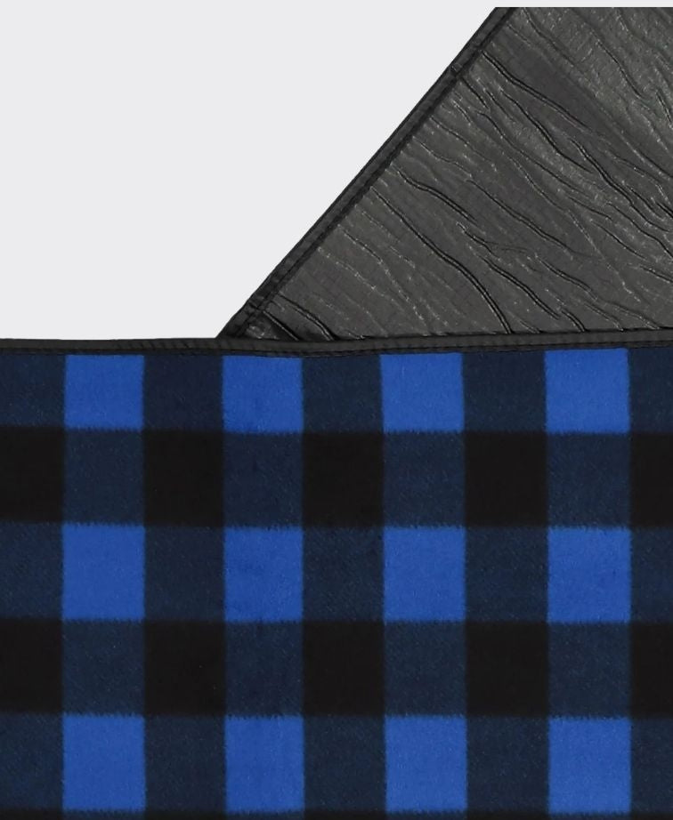 Swanndri Picnic Blanket V2 - Blue/Blk Check
